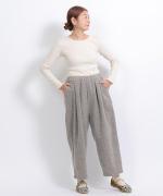 ヘリンボンウールシャギー　パンツ